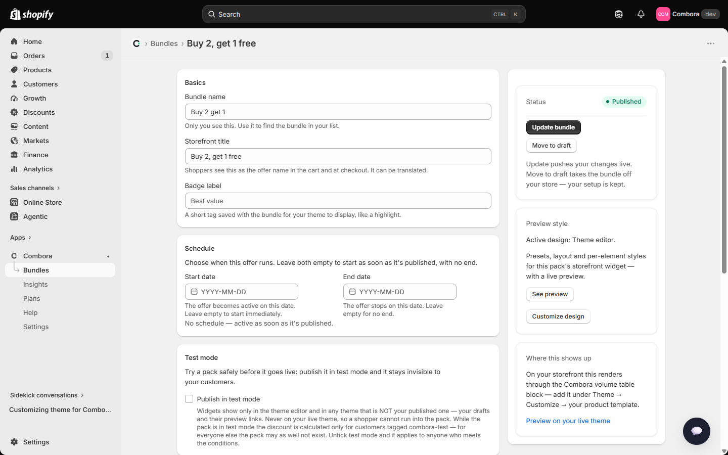 BOGO editor — basics